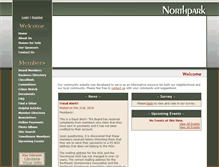 Tablet Screenshot of northparkhoaclarksville.com